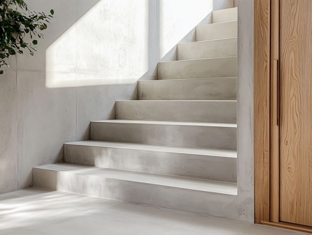 schody z mikrocementu