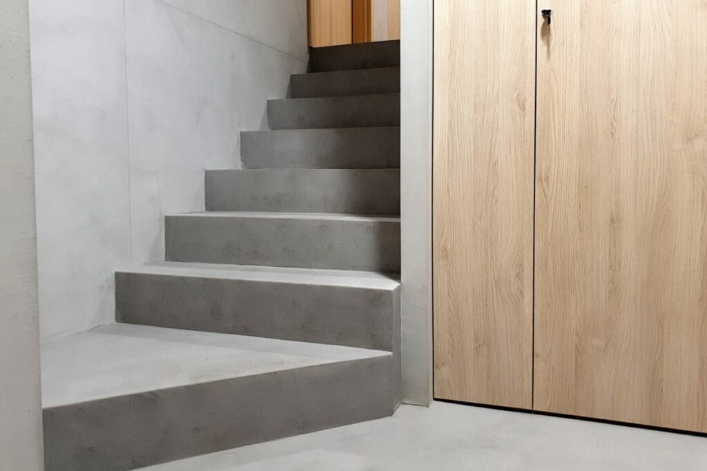 Schody z mikrocementu