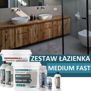 Zestaw mikrocementu do łazienki - Medium FAST