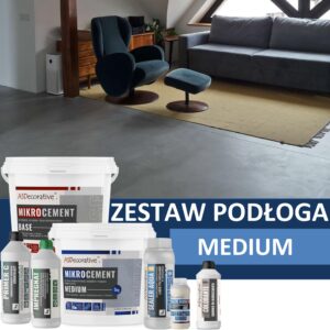 Zestaw mikrocementu na posadzkę - Medium