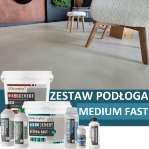 Zestaw mikrocementu na posadzkę - Medium FAST